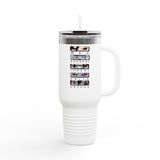 Anime Naruto Insulated Travel Mug, 40oz with Madara, Kakashi, Itachi, Obito, and Sasuke